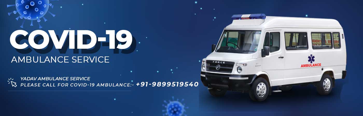 Covid-19 transfer ambulance in Delhi