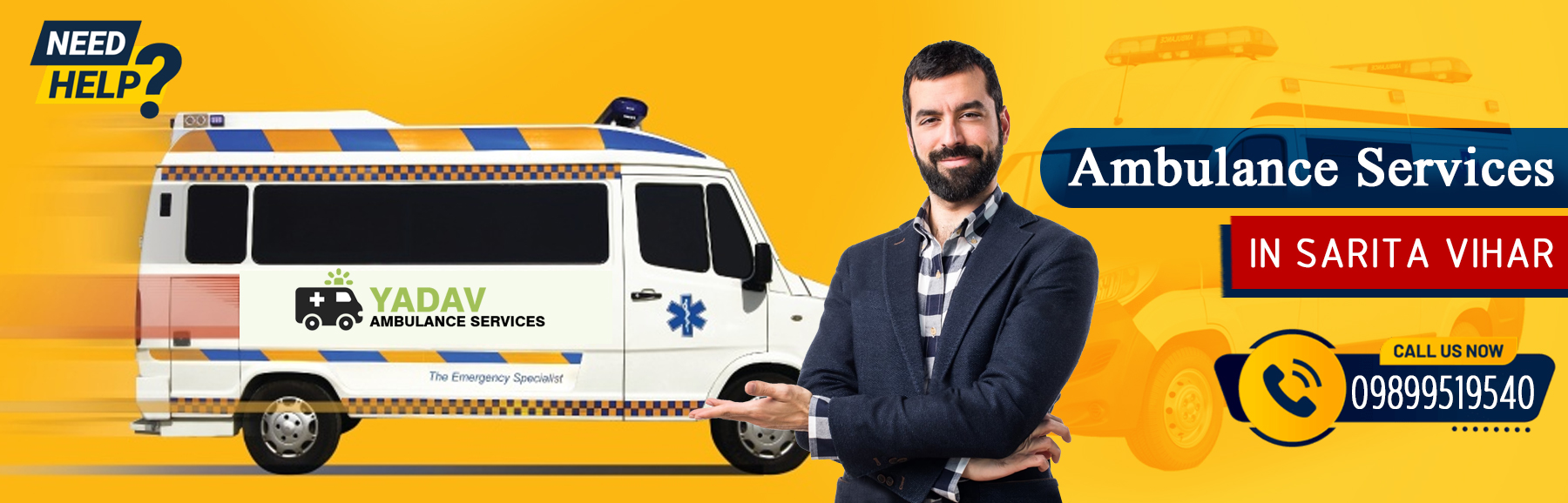 Ambulance Service in Sarita Vihar